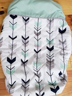 Sweet Jojo Designs "Woodsy" Crib Bedding Set & Rail Guard – Navy, Mint Green & G